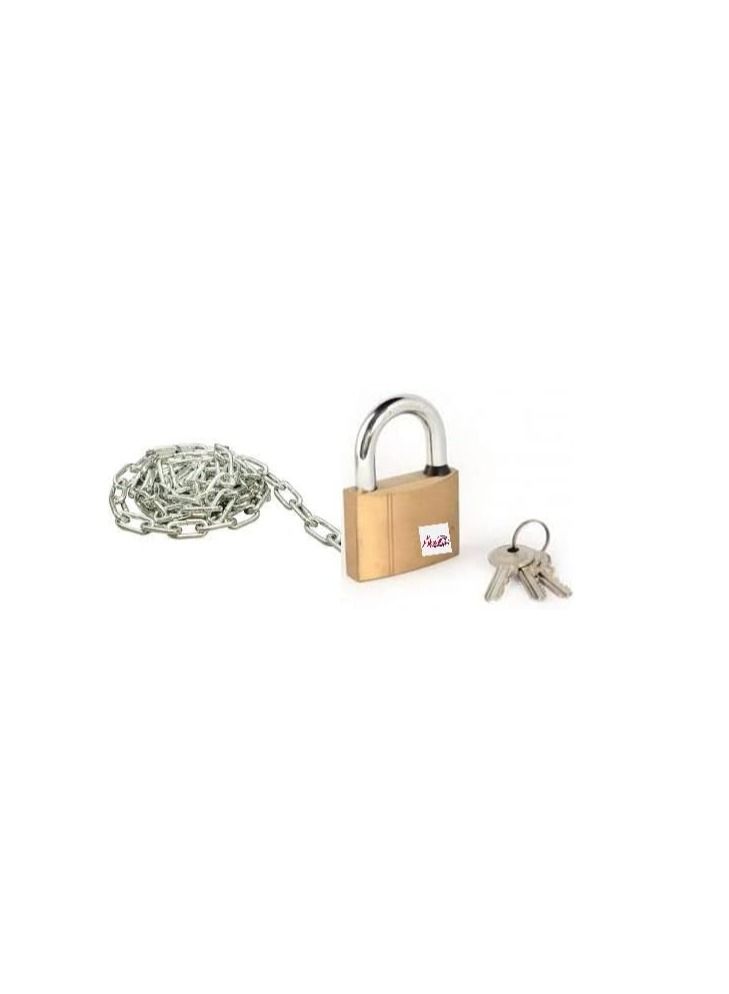 2 Meter Chain 8mm with 40mm Padlock