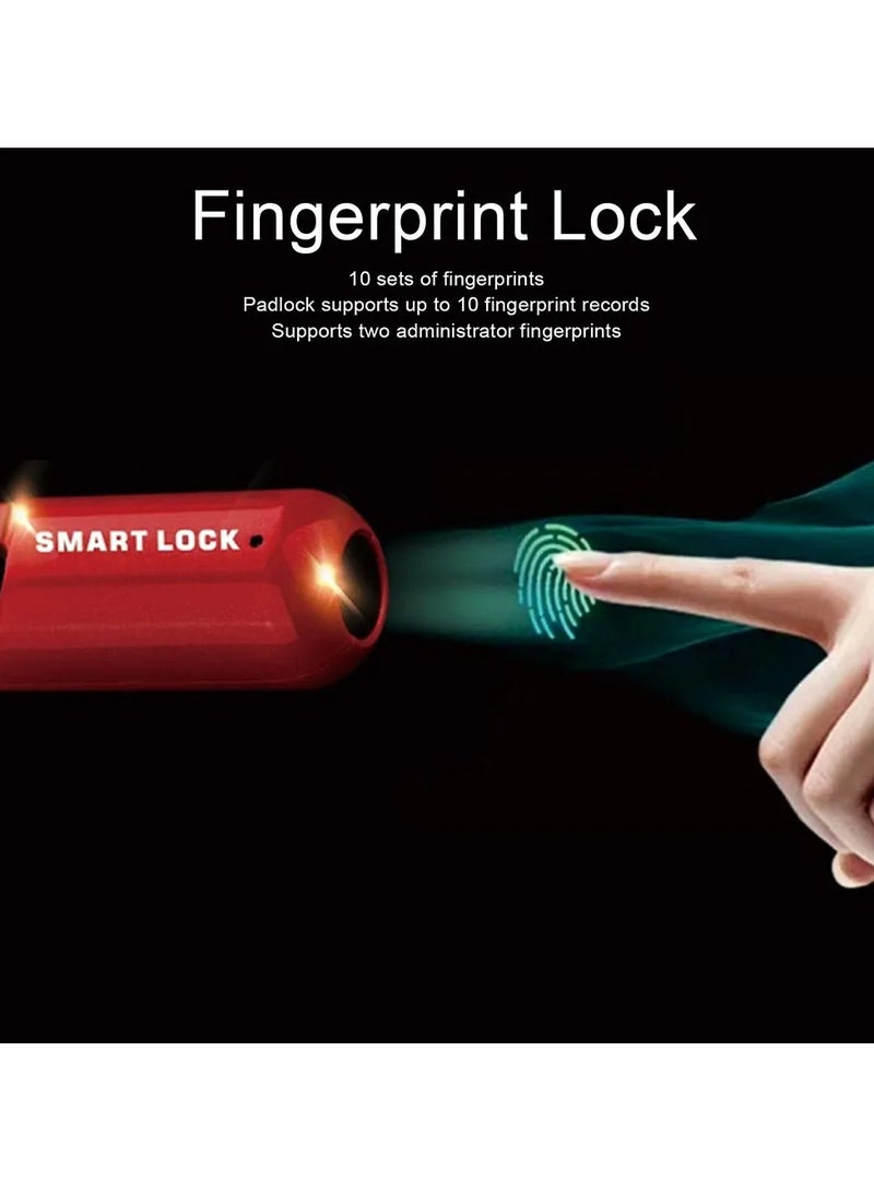 Fingerprint Padlock Smart Keyless Lock for Locker Rechargeable Gym Lock School Locker Lock Biometric Lock Backpack Lock Locker