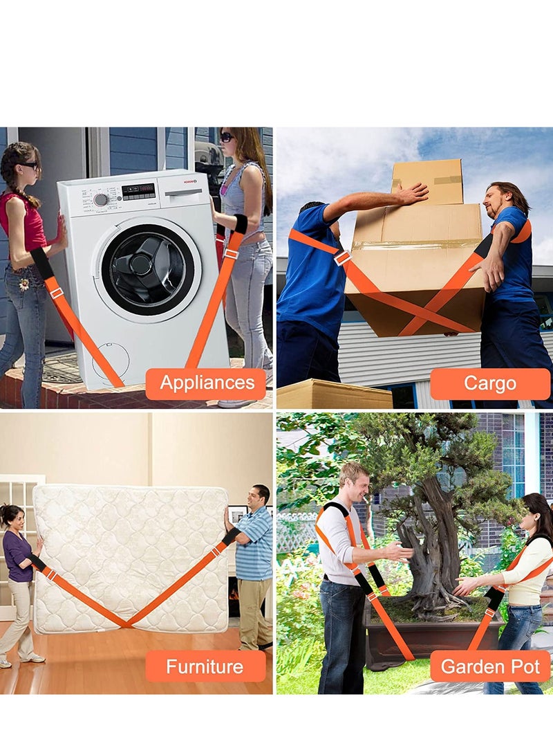 Moving Straps, 2-Person Lifting and Moving Straps, 2-Person Lifting and Moving System Adjustable Shoulder Lifting for Move,Lift,Carry, Furniture, Appliances, Mattresses or Any Item up to 800 lbs