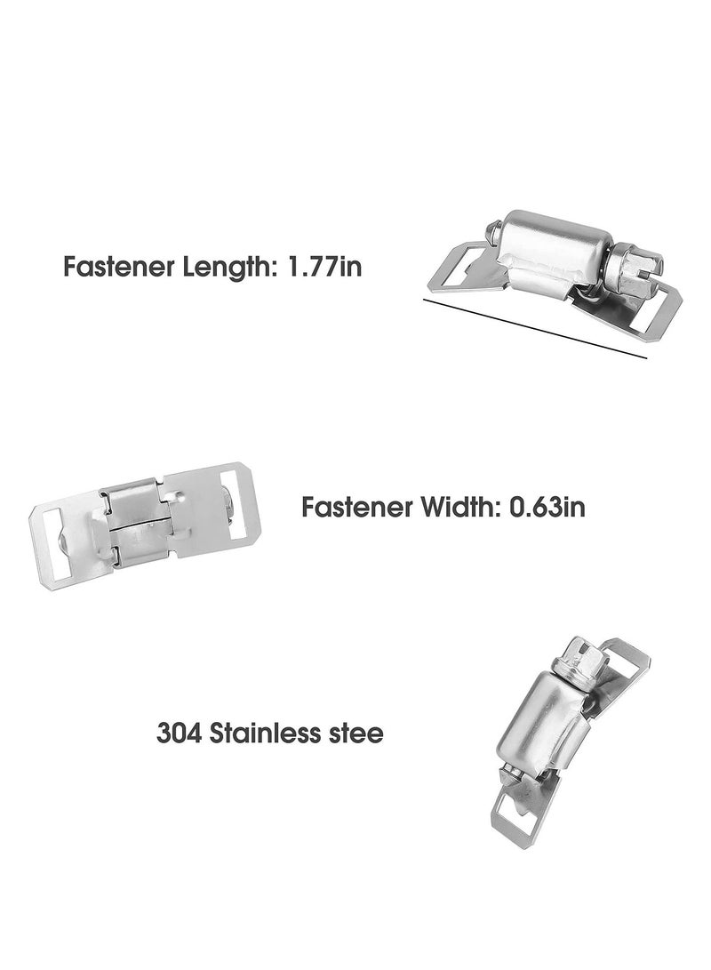 7Pcs Hose Clamp Stainless Steel, DIY, Adjustable Clamp, Worm Gear hose clamps, Band Clamp, Marine Fuel Line Clamp, for Woodworking, Automotive