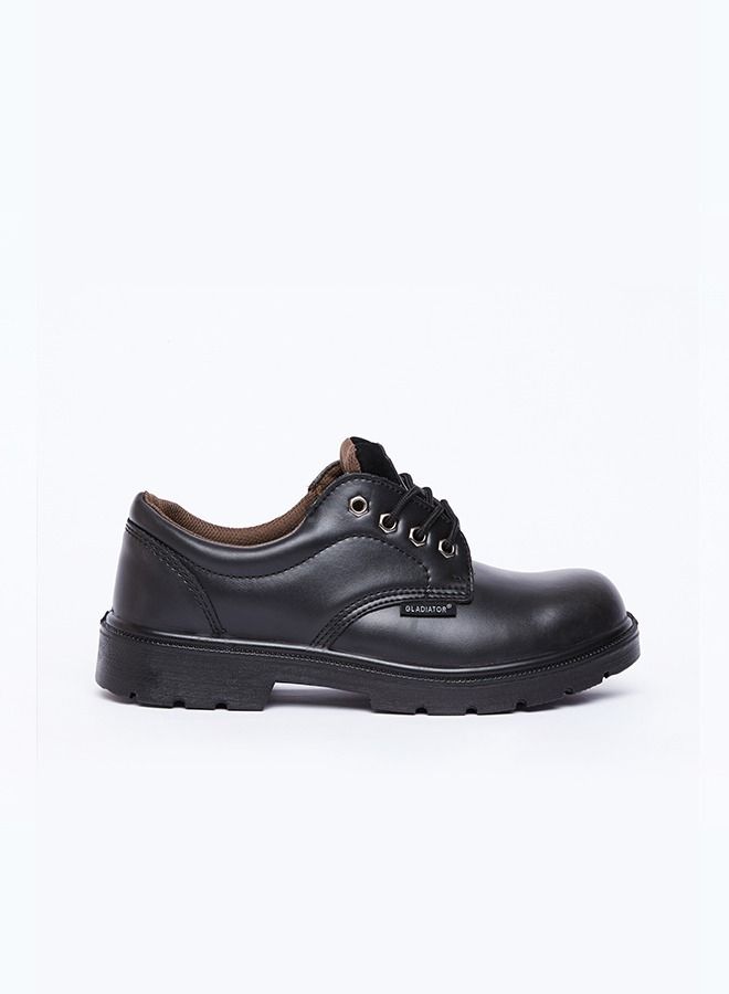 Safety Shoes 4002 Black lace up low cut Boot