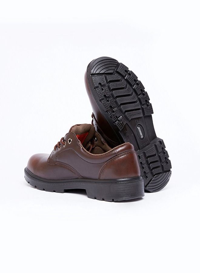 Safety Shoes 4002 Brown lace up low cut Boot