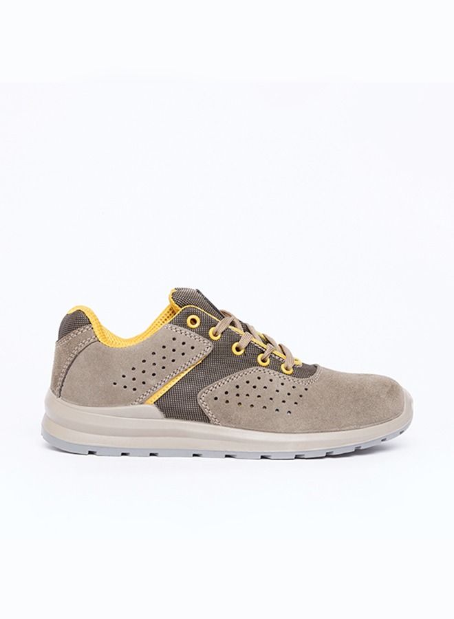 Gladiator Steel toe Safety Shoes 6035 Camel lace up low cut Boot