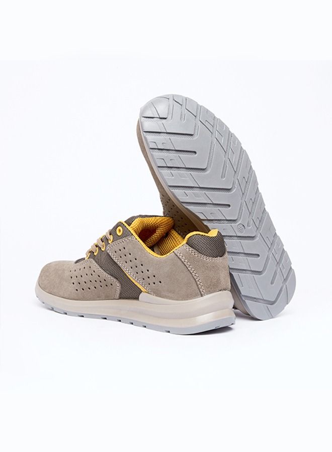 Gladiator Steel toe Safety Shoes 6035 Camel lace up low cut Boot