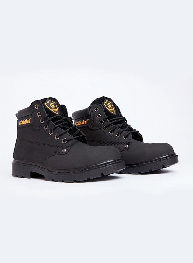 Safety Shoes 4008 BLACK Lace up High cut Boot