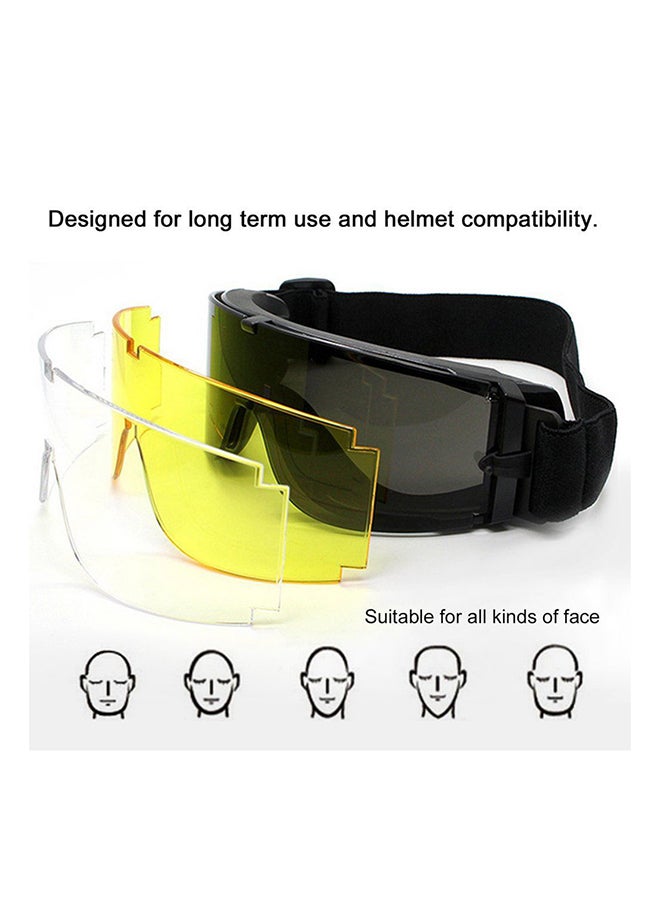 Full Rim Wrap Safety Glasses