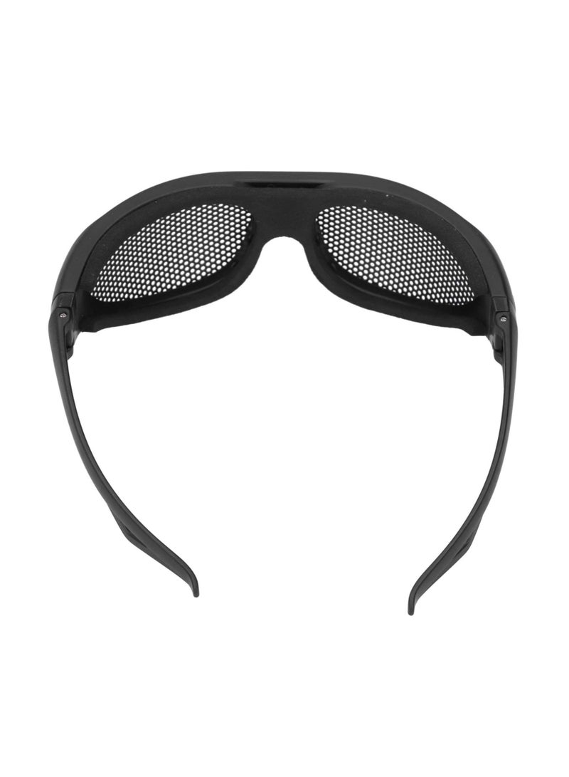 Safety Goggles, Impact Resistant Windproof Iron Mesh Pattern UV400 for Military Fans CS Outdoor Game