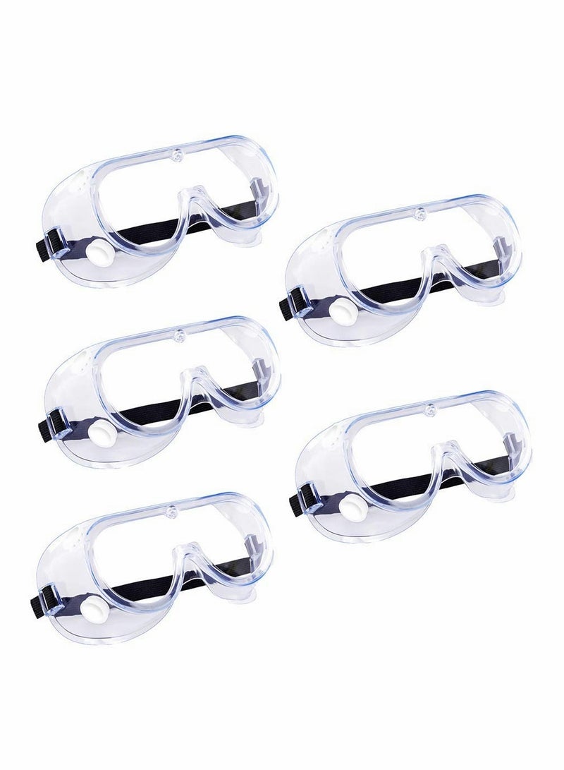 5 Pack Clear Protective Glasses Goggles Eye Safety Glasses for Construction