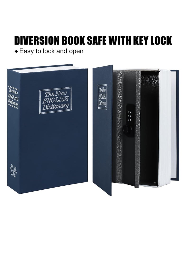 Diversion Book Safe with Combination Lock Safe Secret Hidden Metal Lock Box Money Hiding Box Collection Box 9.5