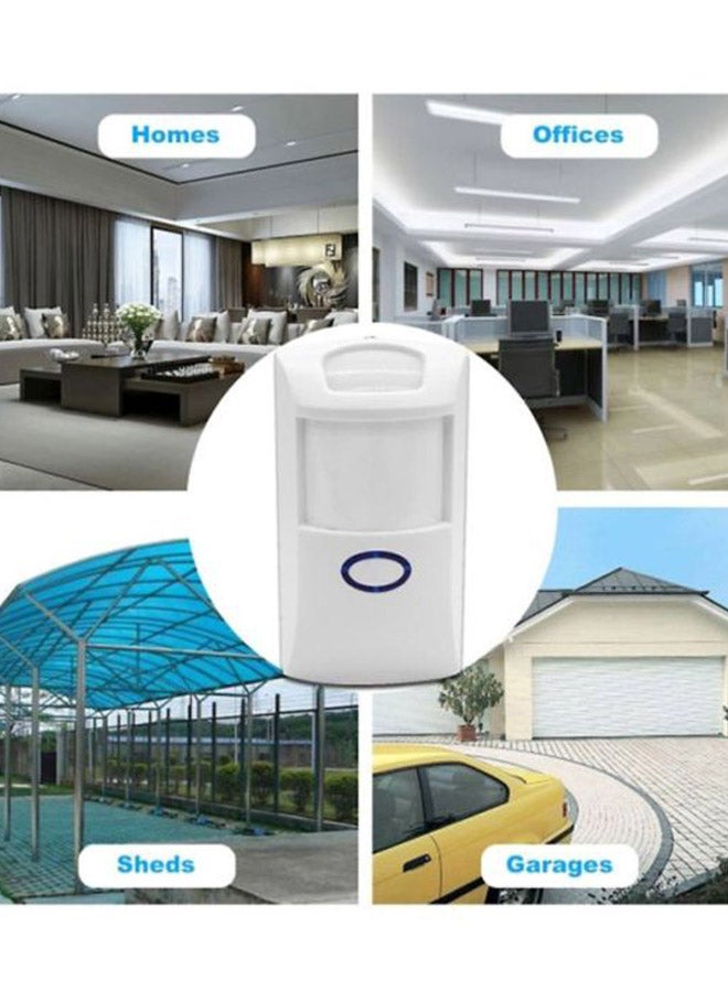 PIR2 Auto Wireless Motion Detector Sensor White