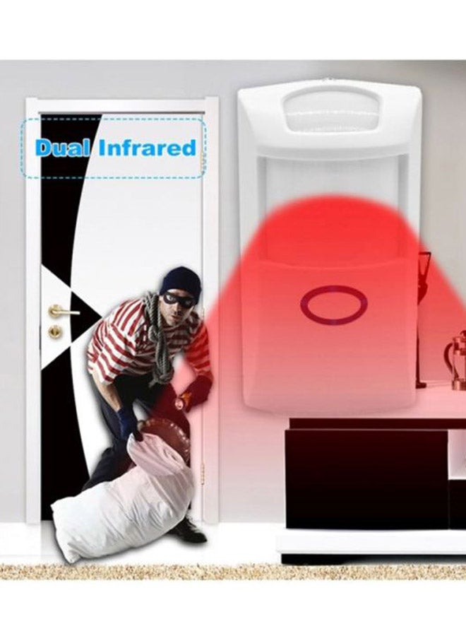 PIR2 Auto Wireless Motion Detector Sensor White