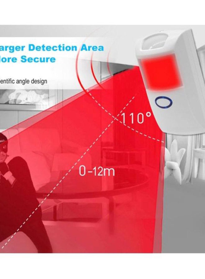 PIR2 Auto Wireless Motion Detector Sensor White