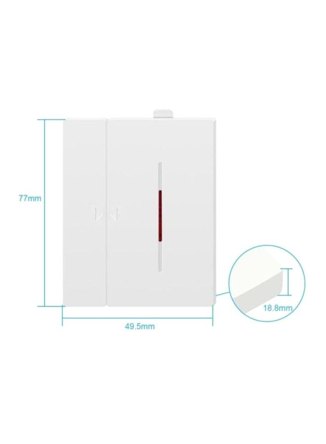 2-Piece Wireless Alarm Sensor White
