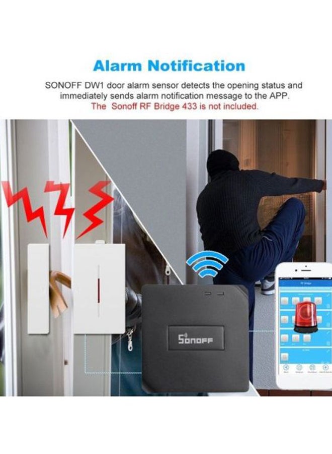 2-Piece Wireless Alarm Sensor White