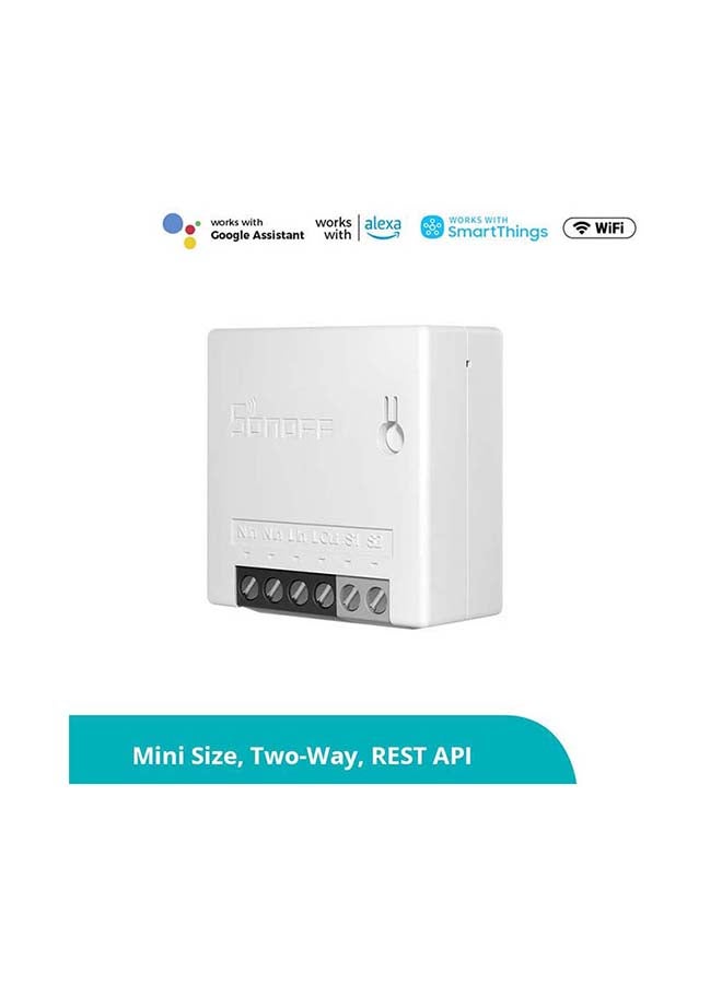 DIY MINIR2 Wi-Fi Two Way Smart Switch MINI Upgrade White