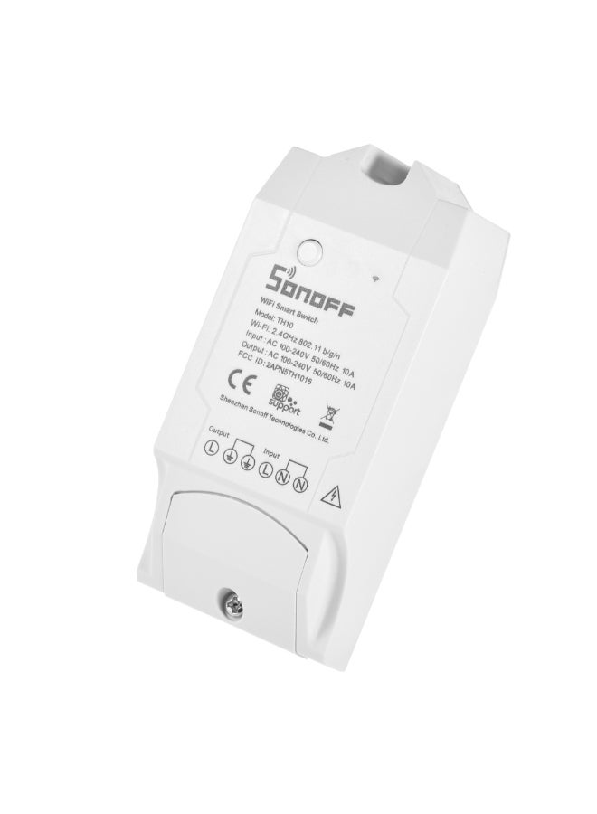 TH10 WiFi Smart Switch Remote Controller Temperature And Humidity Sensor White/Black