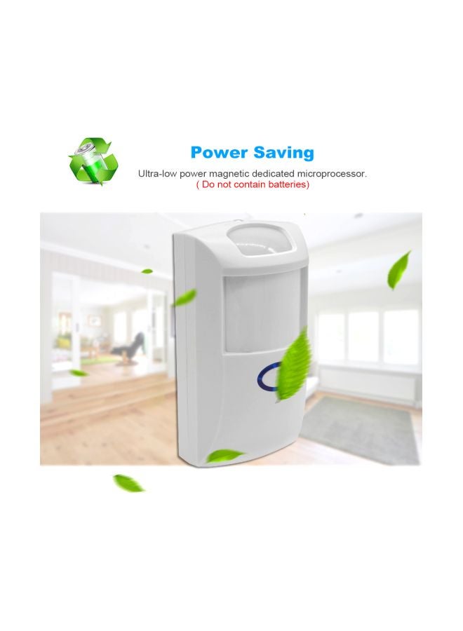 4-Piece Wireless Dual Infrared Detector White
