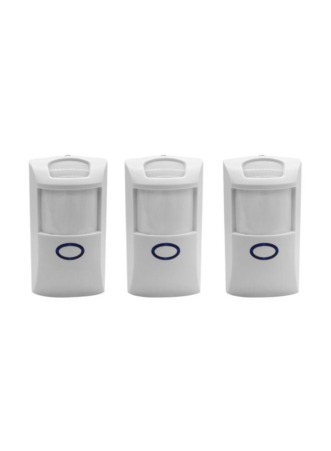3-Piece Wireless Dual Infrared Detector White