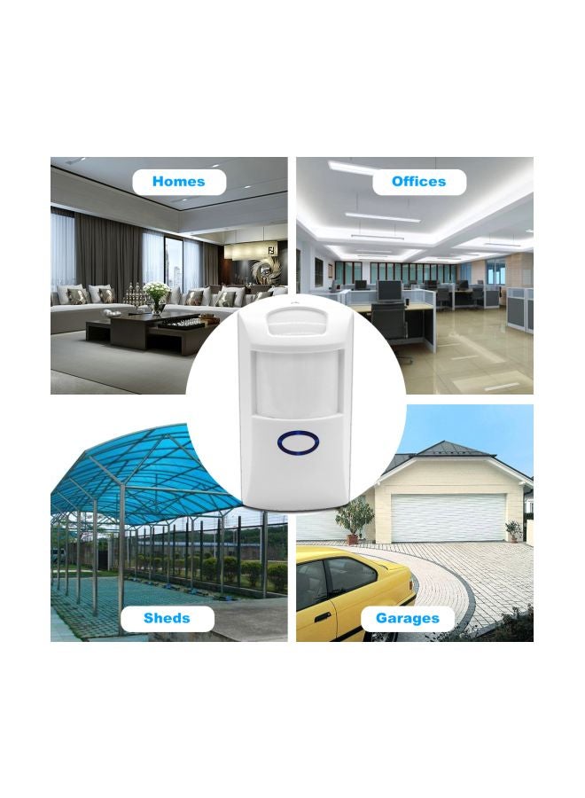 3-Piece Wireless Dual Infrared Detector White