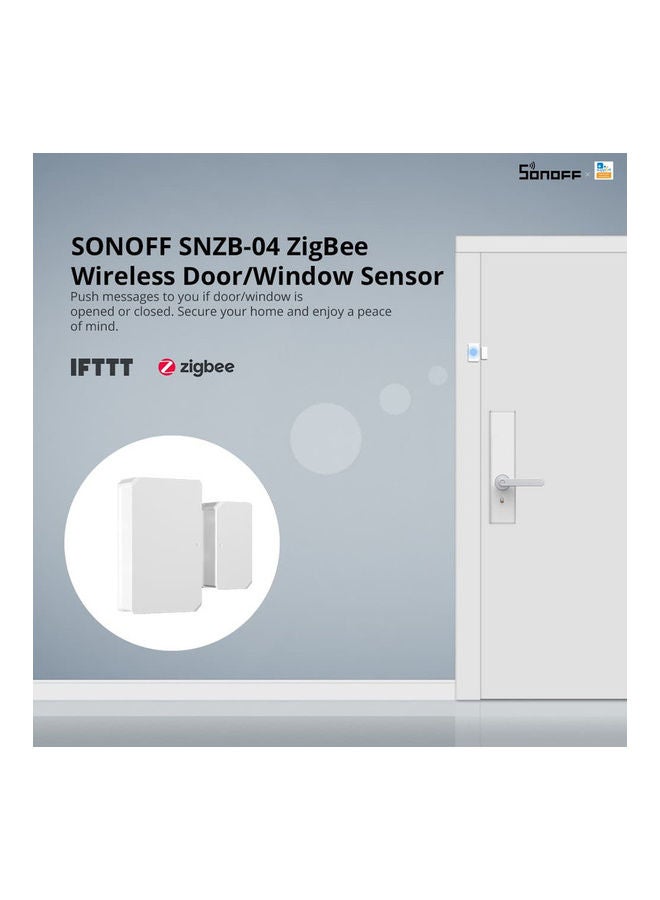 ZigBee Wireless Door Window Sensor White 4.7x2.7x1.4cm