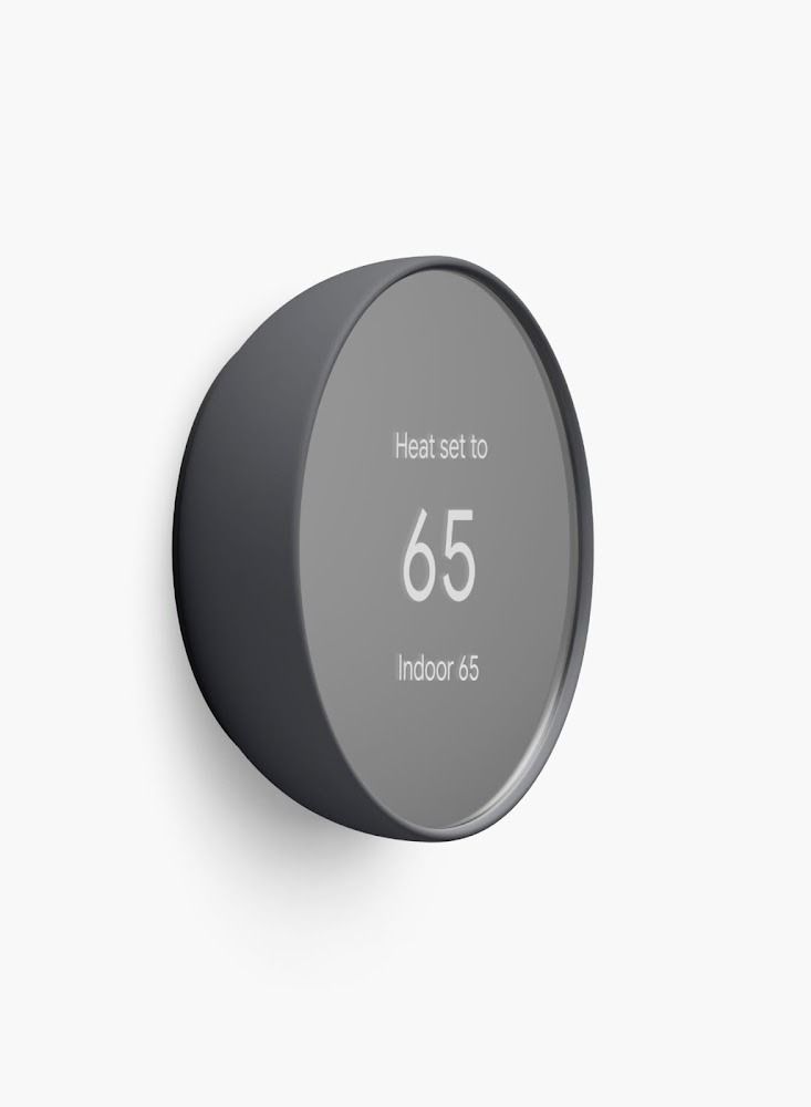 Nest 4th Gen Programmable Smart Wi-Fi Thermostat for Home GA02081-US – Charcoal