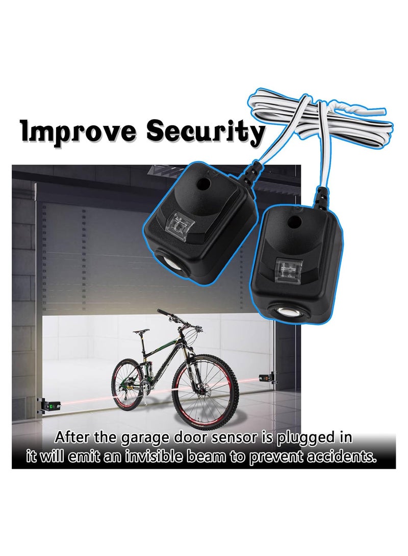 820CB Garage Door Safety Sensor & Brackets Replacement Kit for 41A5034/ G801CB-P/801CB/041-0136 for Chamberlain LiftMaster Sears Craftsman Garage Door Openers (2PCS)