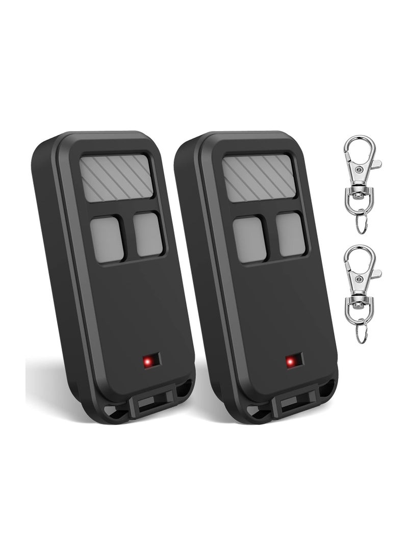 890MAX Garage Door Opener Remote, 2 Replacement for LiftMaster/Chamberlain/Craftsman, Universal 3-Button Garage Door Opener Remote with Mini Key Chain for Purple Red Yellow Orange Green Learn Buttons