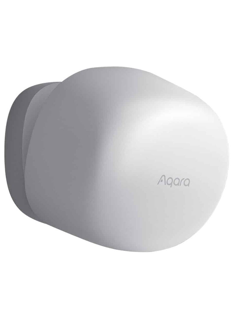 Presence Sensor FP1E with Matter, Zigbee Requires Aqara Zigbee 3.0 HUB, mmWave Radar Wired Motion Sensor, AI Spatial Learning, Supports HomeKit, Alexa, SmartThings-Global version White
