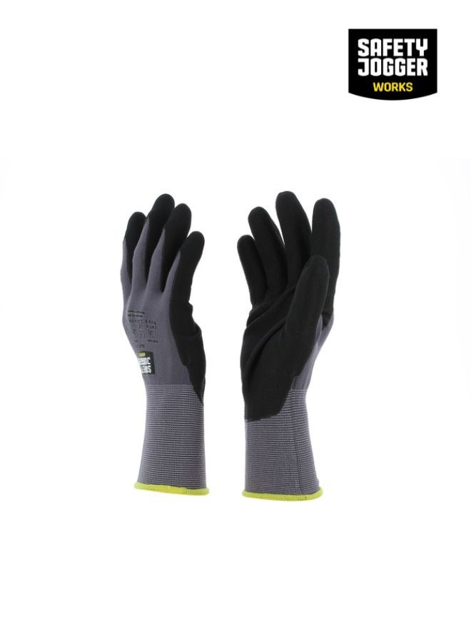 ALLFLEX Nitrile Coating Safety Gloves - 12 Pairs