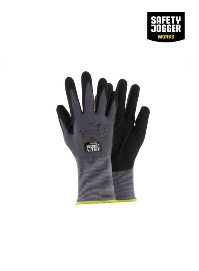 ALLFLEX Nitrile Coating Safety Gloves - 12 Pairs