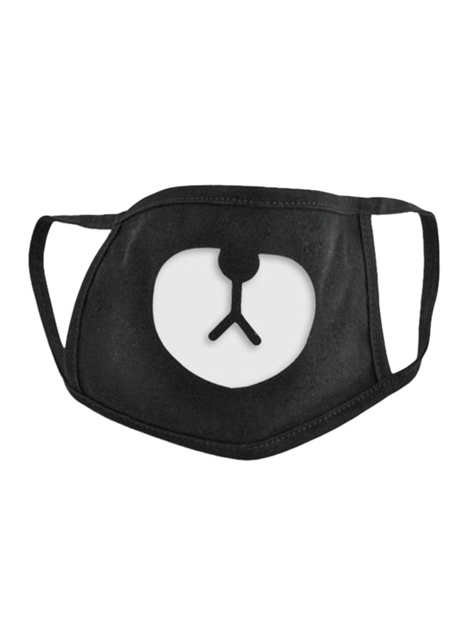 Anti-Dust Cotton Mouth Mask Black/White M