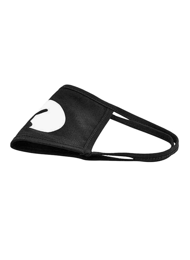 Anti-Dust Cotton Mouth Mask Black/White M