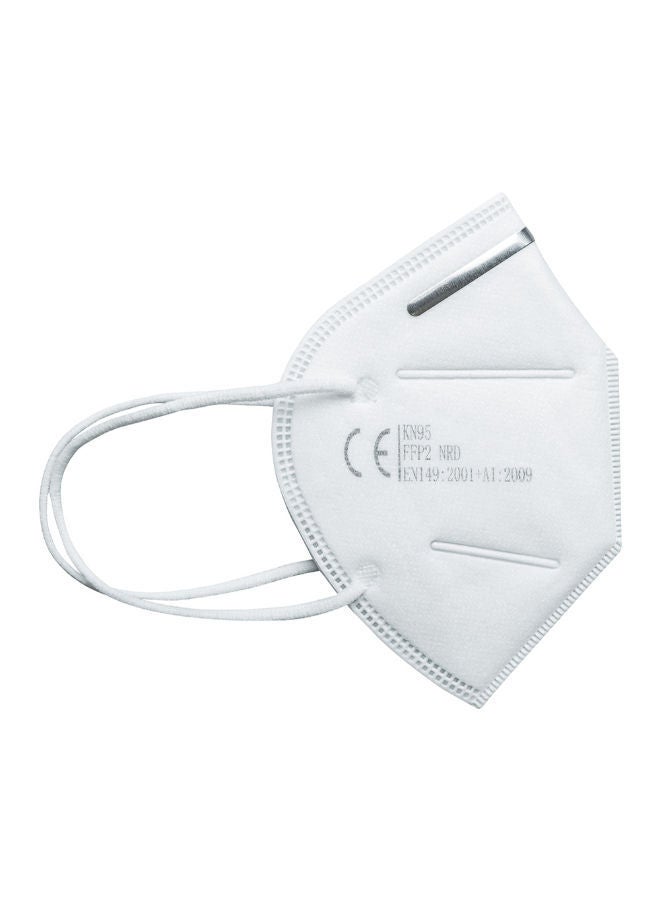 10-Piece KN95 FFP2 4-Layer Disposable Face Mask White 15 x 10 5cm