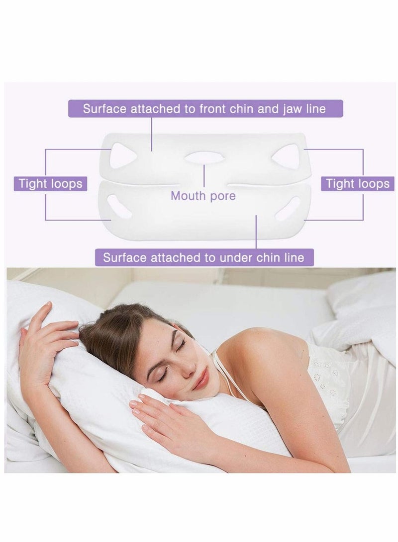 V-Shape Mask, Hanging Ears Hydrogel Line V, Lifting and Contouring Facial Line, Suitable for Double Chin Reduction,