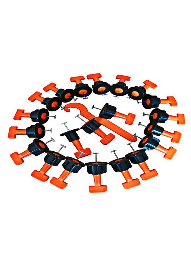 Reusable Tile Leveling T-lock Floor Tools Orange/Black