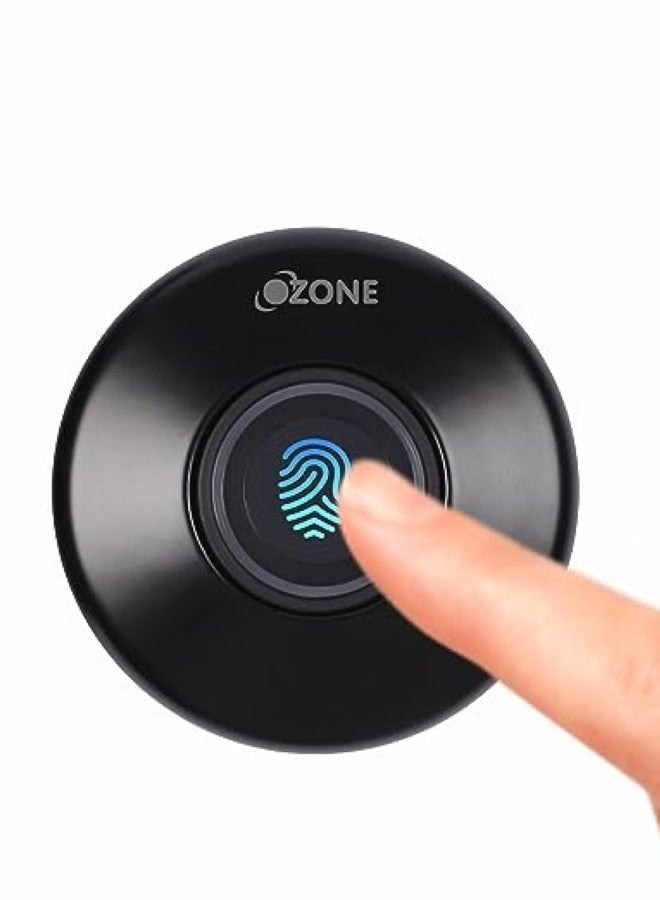 OZFL-55-F Black | Fingerprint Lock for Cabinet & Wardrobe | By Ozone India