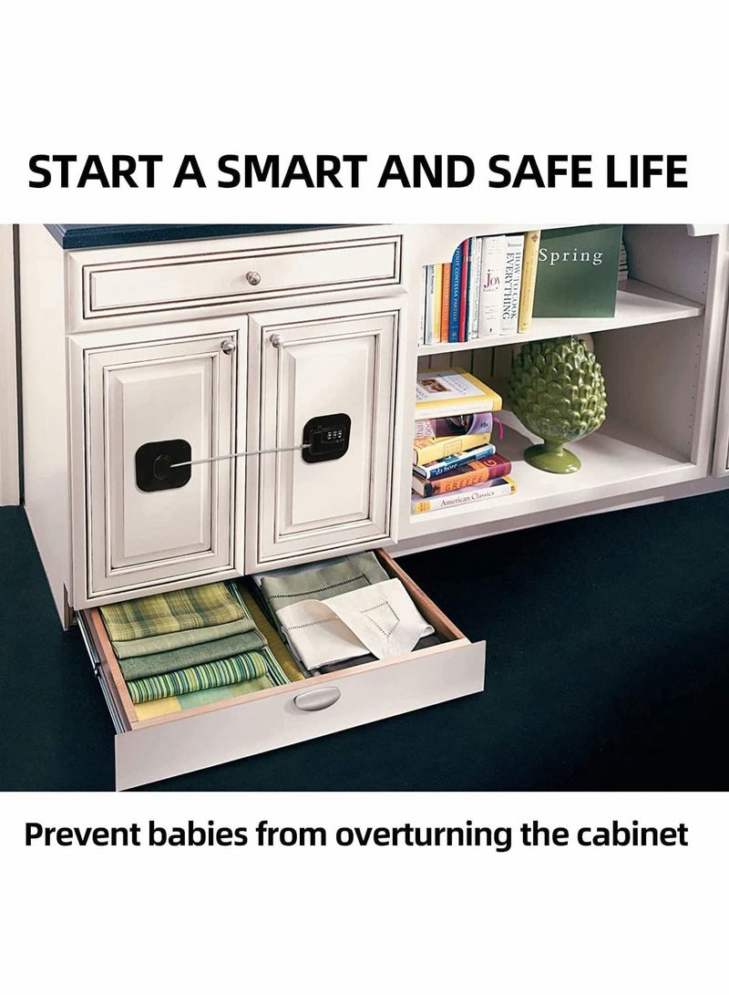 Refrigerator Lock Combination with Digital Password, Easy to Install Child Safety Cabinet for Kitchen