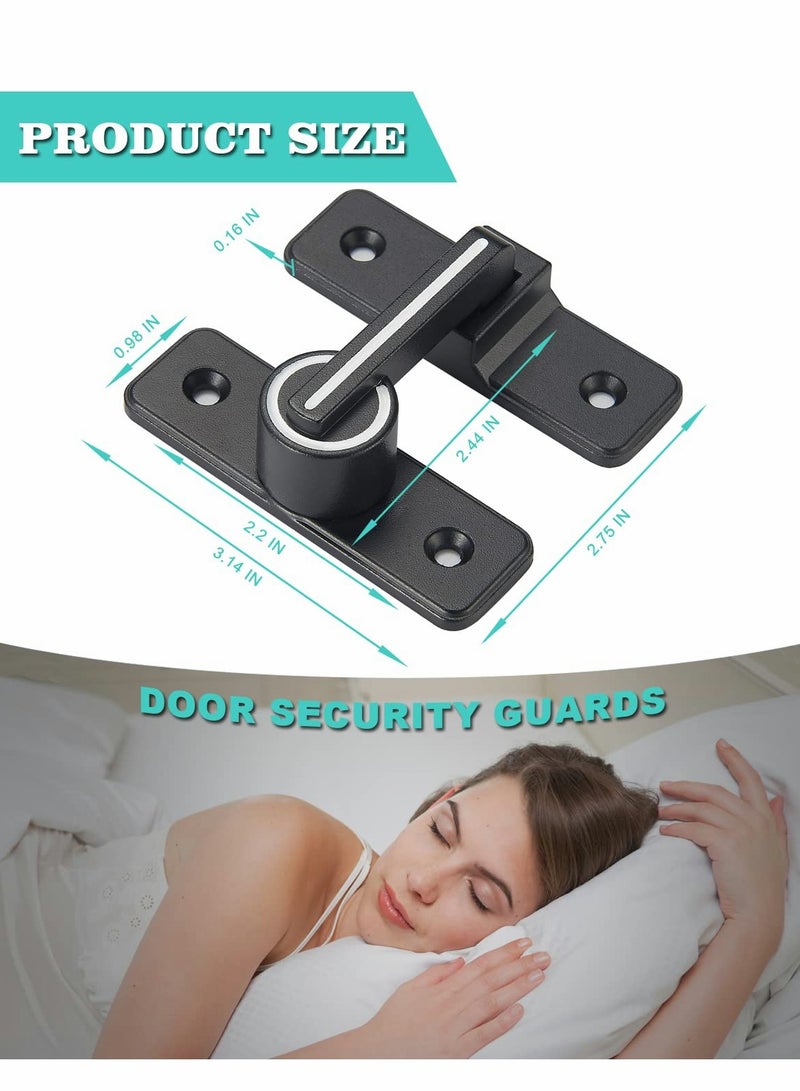 180 Degree Right Angle Door Lock, Heavy Duty Flip Door Latch Bolt Lock cam Lock Door and Window Push-Pull Lock Rod Bolt barn Push-Pull Door Lock (Luminous Tone)