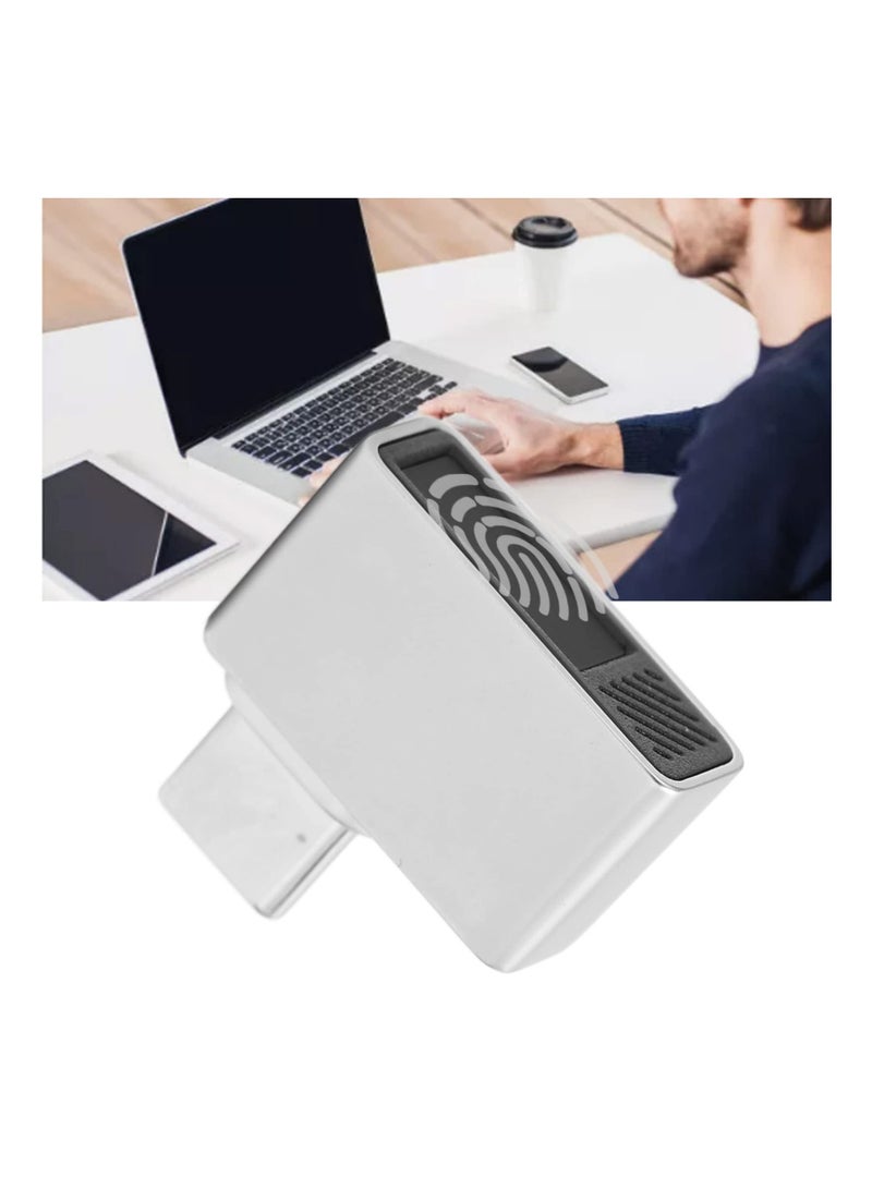 Mini USB C Fingerprint Reader for Windows 7,8,10,11, Scanner Support 10 Fingerprints, 0.5s Fast Recognition, Self Learning Algorithm, 360° Touch Speedy Matching
