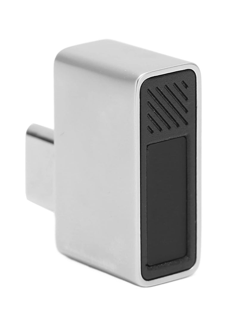 Mini USB C Fingerprint Reader for Windows 7,8,10,11, Scanner Support 10 Fingerprints, 0.5s Fast Recognition, Self Learning Algorithm, 360° Touch Speedy Matching