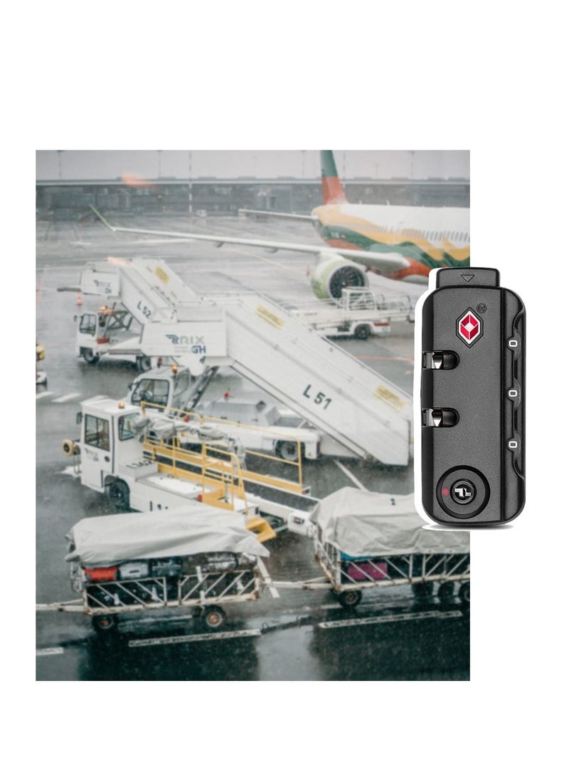 TSA007 Security Lock Padlock Luggage Travel and 3 Digits Self Setting A Variety of Different Combinations Bag Code