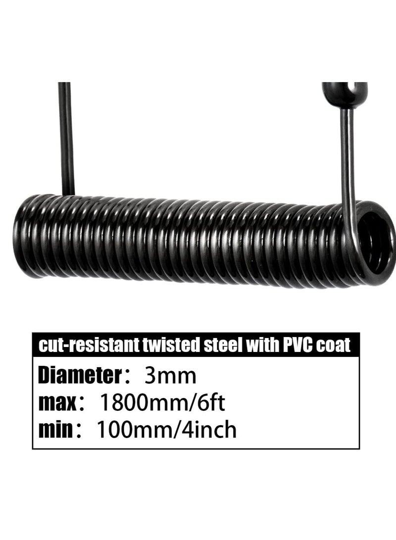 Laptop Cable Lock, Secure Your Electronic Devices with I3C Lock and Kensington Clicksafe Combination - For iPads, Tablets, Laptops, Smartphones, More