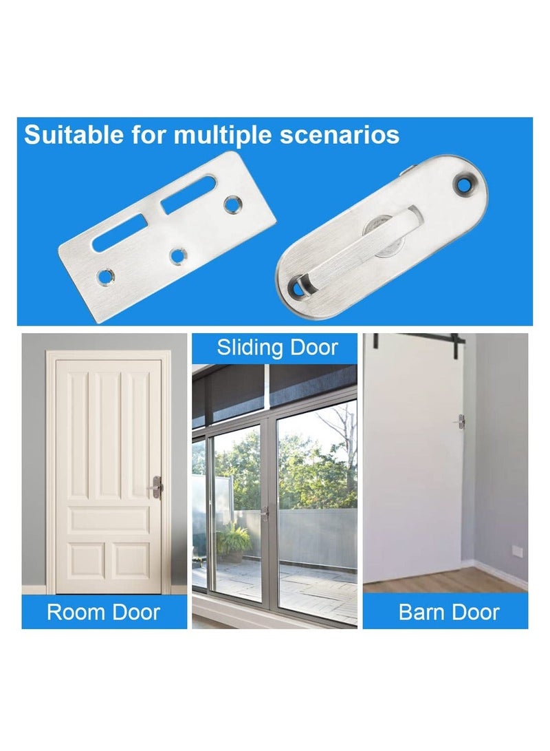 Stainless Steel Sliding Door Lock, 90 Degree Flip Latch Cam Curved Buckle Barn Moving Right Angle for Wooden Doors,