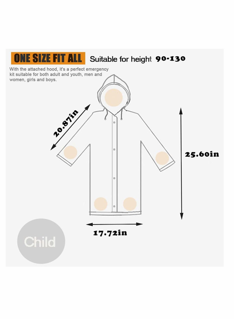 Children's raincoats Cartoon Kids Rain Jacket Boys Girls Hooded Rain Poncho Outdoors Kids Transparent Raincoat Student Rain Suit Waterproof Durable Windbreaker