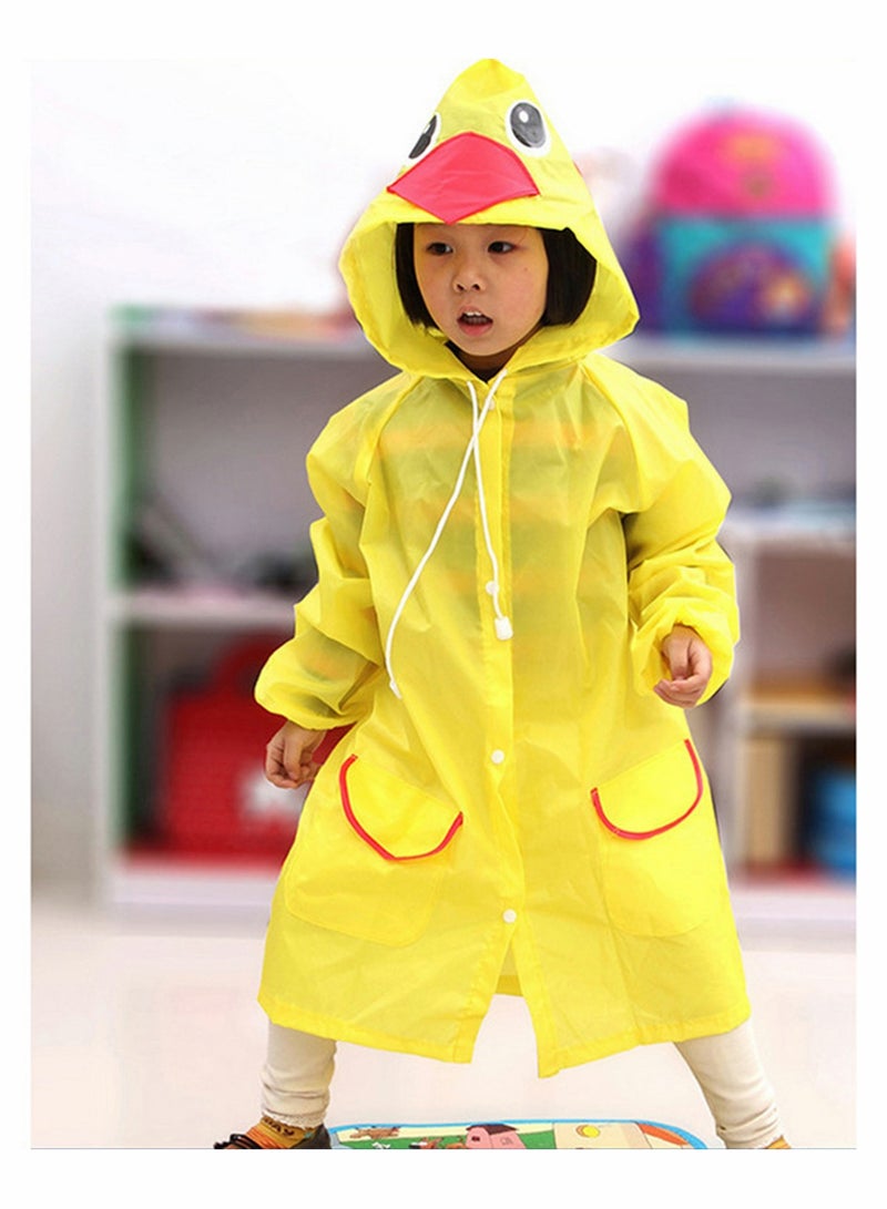 Children's raincoats Cartoon Kids Rain Jacket Boys Girls Hooded Rain Poncho Outdoors Kids Transparent Raincoat Student Rain Suit Waterproof Durable Windbreaker