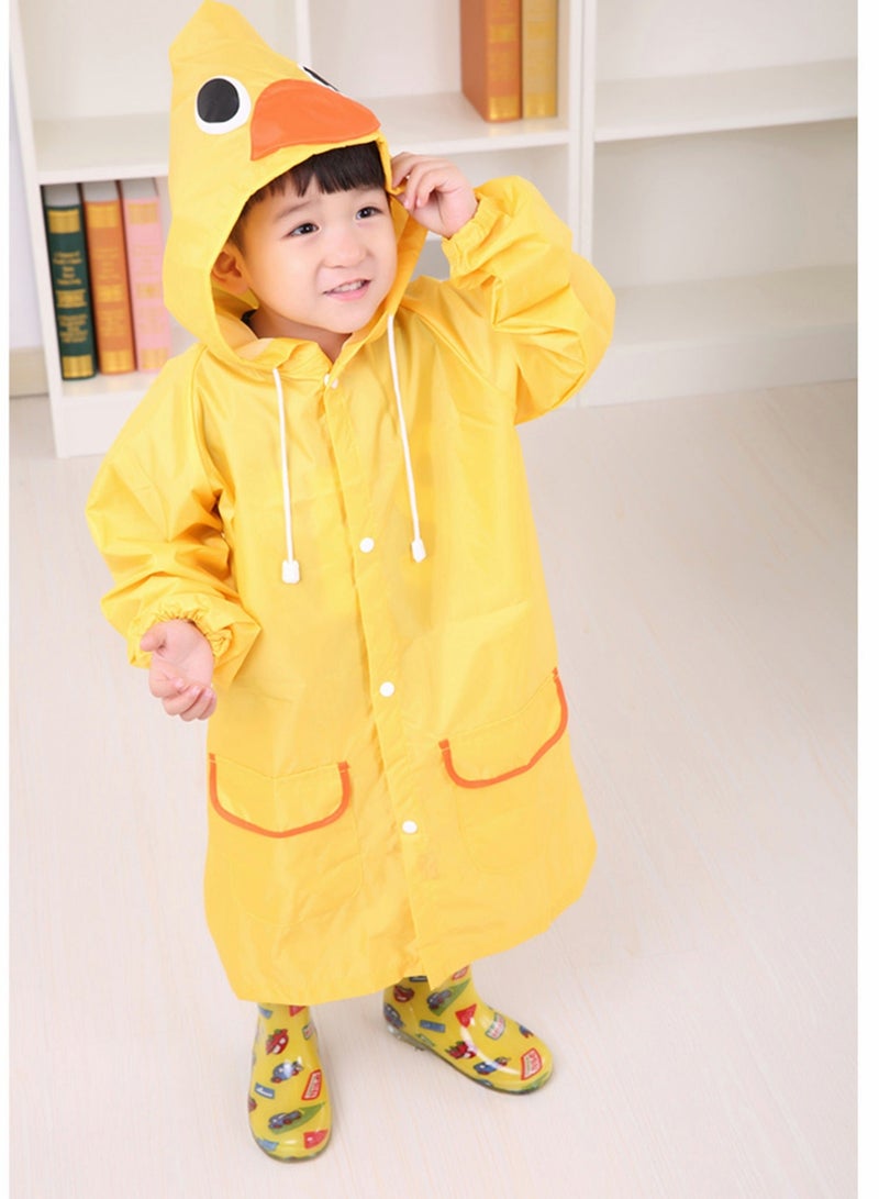 Children's raincoats, Cartoon Kids Rain Jacket, Boys Girls Hooded Rain Poncho Outdoors Kids Transparent Raincoat Student Rain Suit Waterproof Durable Windbreaker