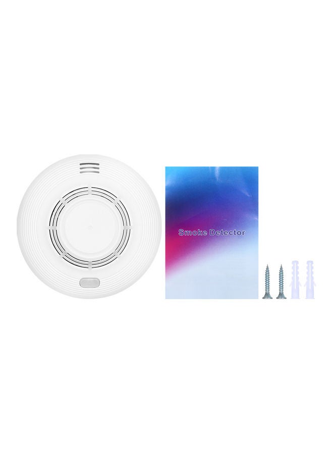 Smoke Detector and Fire Alarms Photoelectric Sensor White