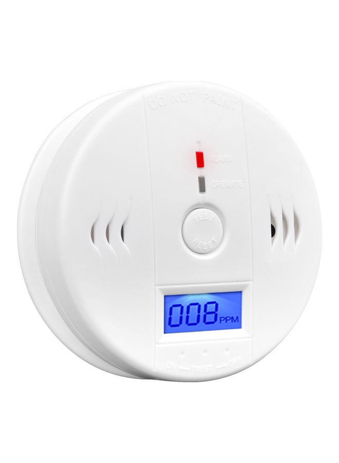 Carbon Monoxide and Alarm Sensor CO Detector White