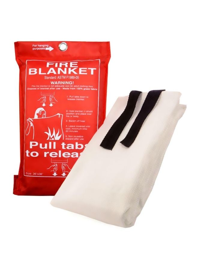 Fire Blanket Safety Product White/Black 1.2meter