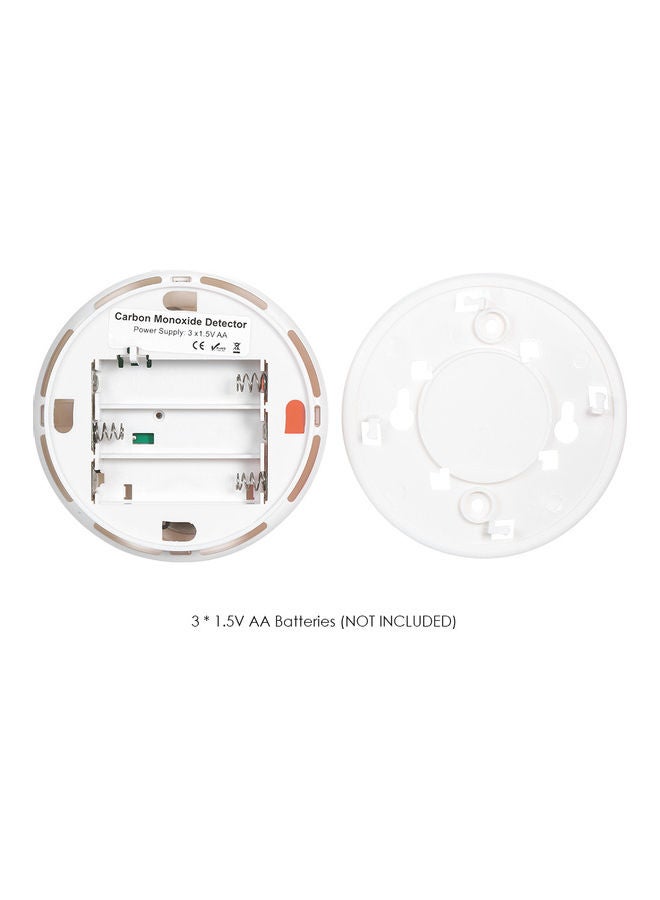 Carbon Monoxide and Alarm Sensor CO Detector White